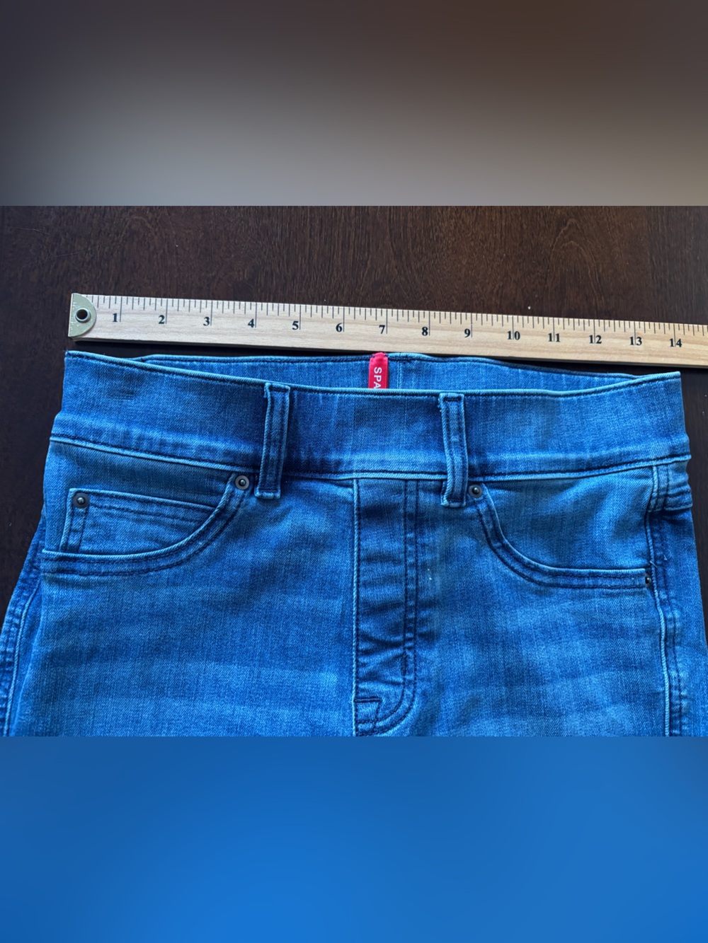 Spanx Kick Flare Jeans S Vintage
Indigo Shaping Denim Pull-On Pants Stretch - Picture 6 of 9